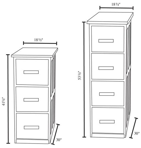 vertical file cabinet dimensions